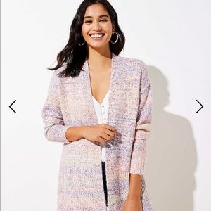Loft Spacedye Open Cardigan. Size L. New w/ tags.